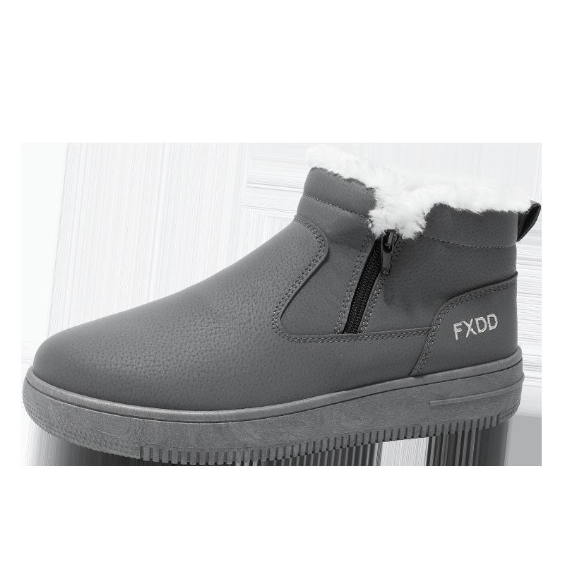 

Мужские зимние высокие ботинки для снегоходов: Теплый, с бархатной подкладкой, водонепроницаемый, нескользящий, устойчивый к холоду. 44 серый