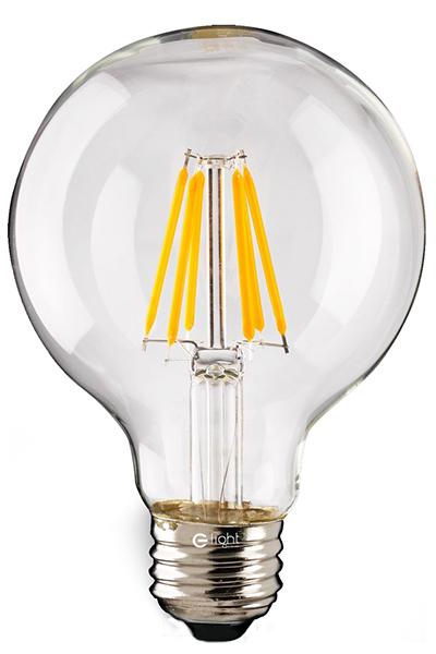 LED Filament Bulb E27 G125 800lm 7W Decorative