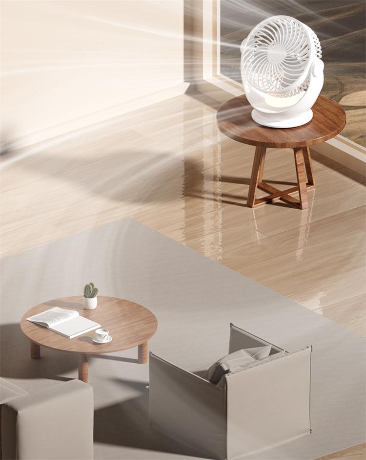 USB Rechargeable Mini Desktop Fan with Long Battery Life
