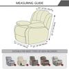 4Pcs Split Thicken Recliner Chair Cover Elastic Jacquard Single Sofa Covers  Chair Slipcovers Stretch Armchair Protector
