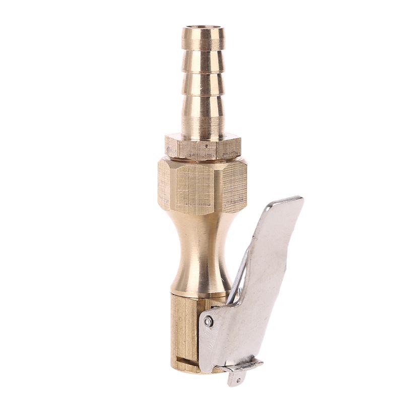1/4" Lock On Metal Air Chucks Air Compressor Tire Inflator Tire Chuck with Clamp Connector for Hose Repair Inflate Chuck