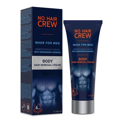No Hair Crew Depilační krém na tělo pro obecné oblasti, 200 ml, 1 kus