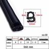 U-Shaped Waterproof Dustproof Rubber Sealing Strip for Cabinets and Car Doors