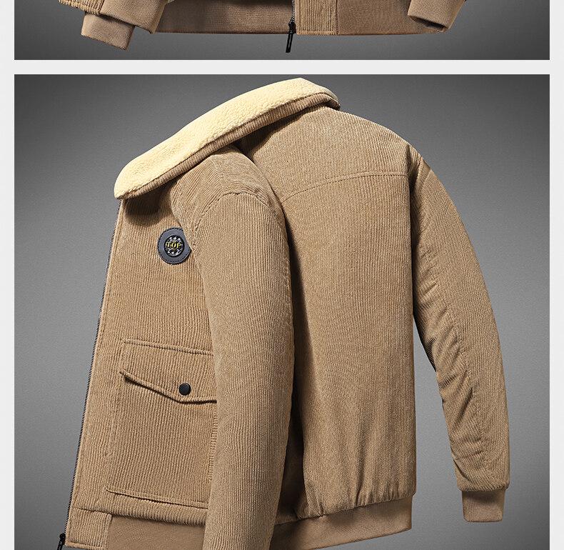 Men's Thick Corduroy Cotton Jacket - High-End Casual Outerwear