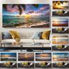 Natural Modern Seascape Wall Pictures Landscape Beach Sea Ocean Canvas Painting Wall Art Posters for Living Room Decor Cuadros