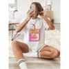 Classic Graphic Print T-Shirt Featuring Silly Goose Juice, Short Sleeve Crew Neck Casual Top Suitable for Summer And Spring, Women'S Apparel