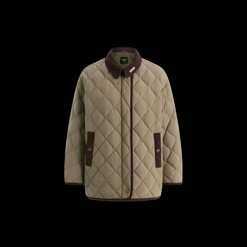 BINJORA 2025 Unisex 95% Duck Down Lapel Short Jacket