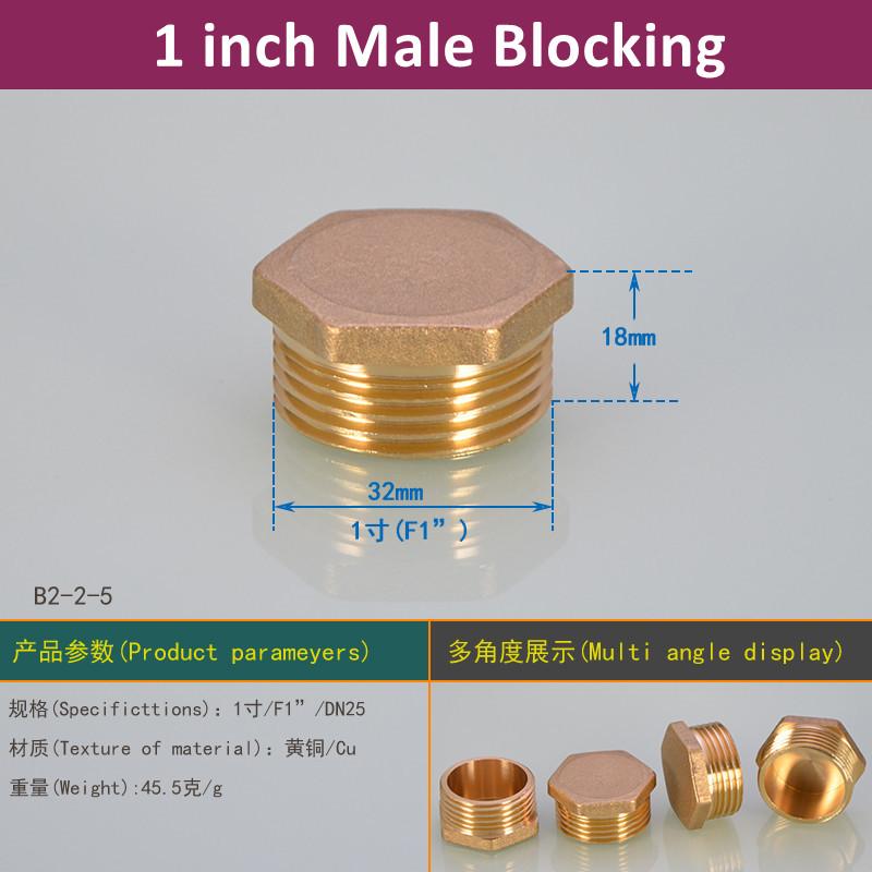1/8 1/4 3/8 1/2 3/4 Male Female Thread Brass Pipe Hex Head End Cap Plug Fitting Quick Connector Brass Universal Faucet Adapter