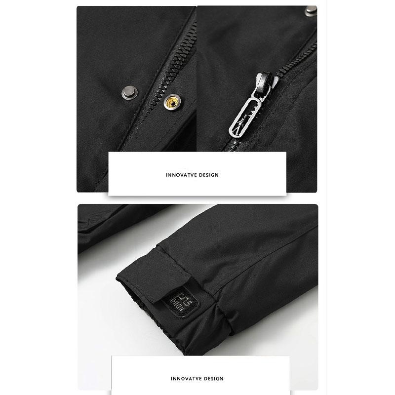 Herren Übergröße Arbeitsjacke Frühling Herbst Modisch Übergroß Lässiger Mantel 4XL-10XL