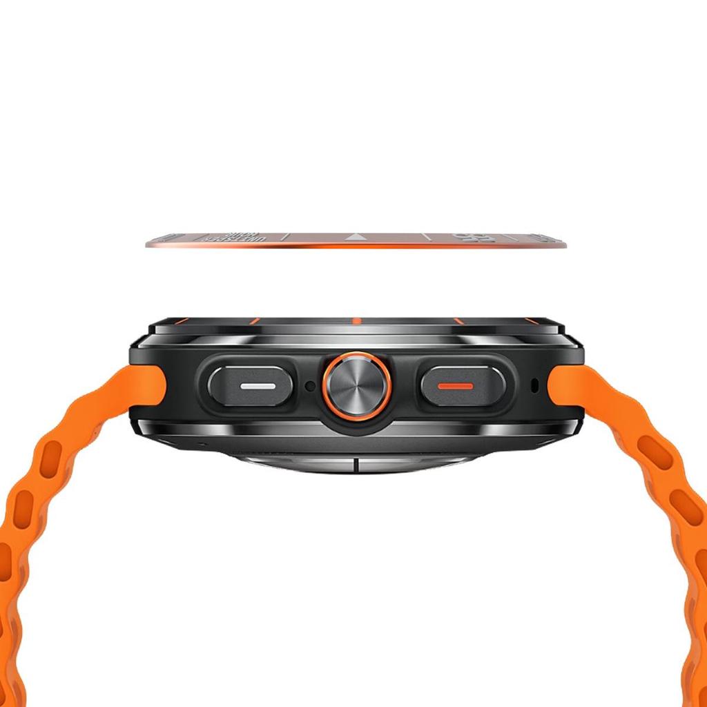 Samsung Galaxy Watch7 Ultra 47mm Metall-Lünetten-Schutz mit Zeiteinteilung