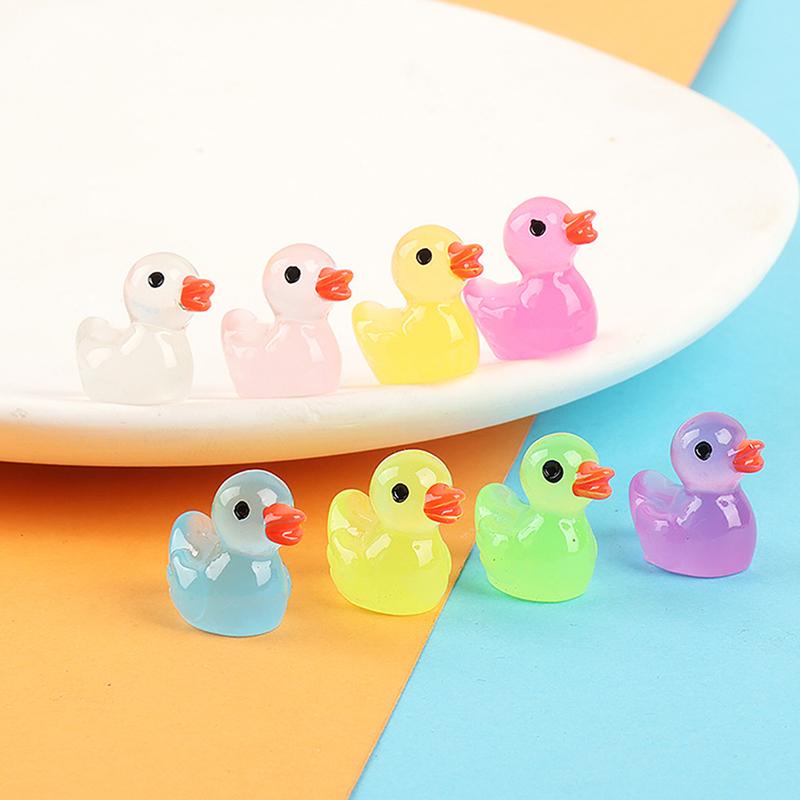 5Pcs Luminous Duckling Microlandscape Succulent Plant Diy Decorative