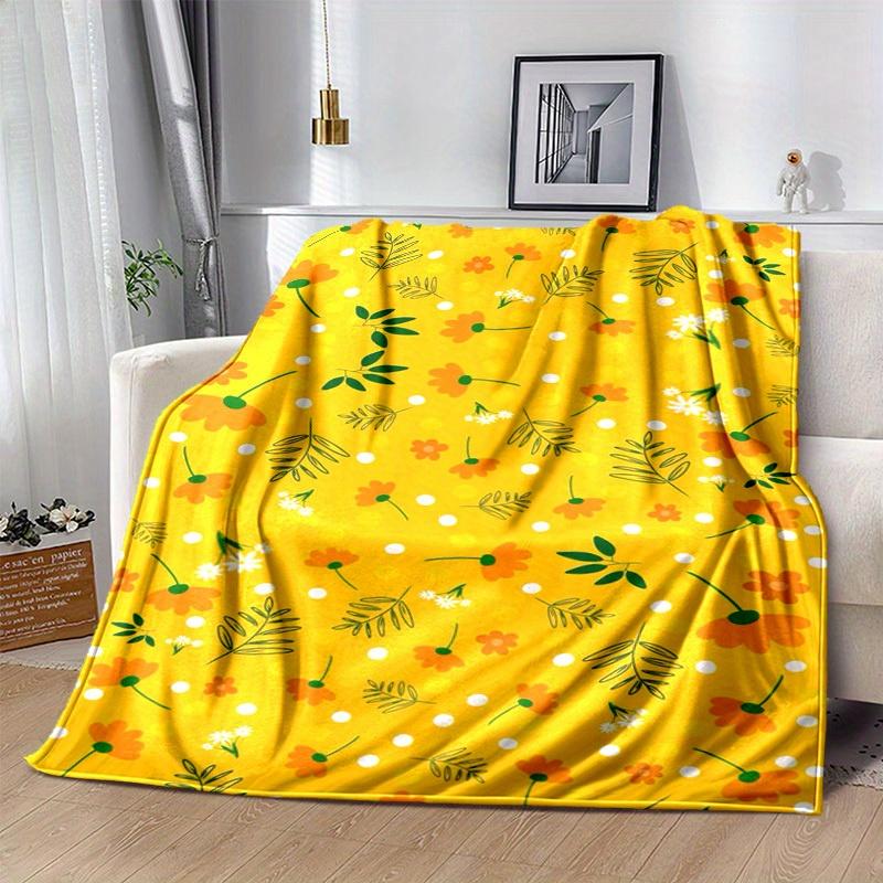 1pc. Floral Patterned Blanket - Perfect for Home, Office, Outdoor Use, Gift Idea, Suitable for All Seasonsz041742