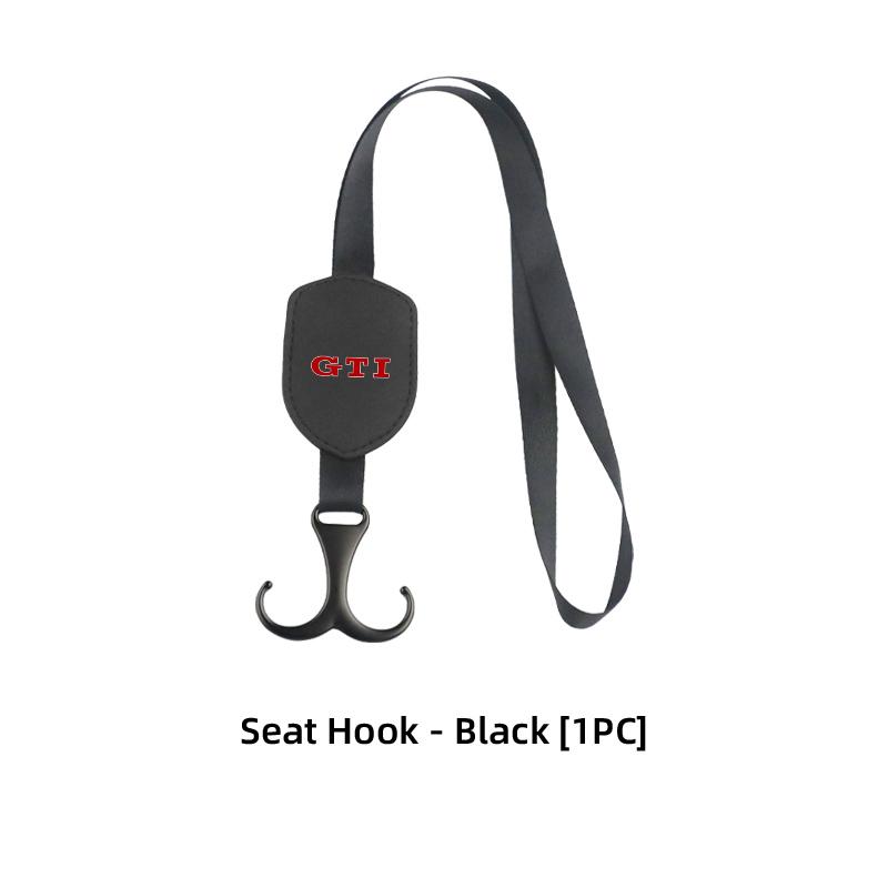 WET1 For Volkswagen VW Car Headrest Double Hook Black Rope Fixed Hook Adjusting Hanger Polo Jetta Sagitar Magotan Passat B5 B6 B7 CC
