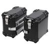35L Motorcycle Side Case Aluminium Alloy Motorbike Hard Side Saddlebag Box with Safety Lock