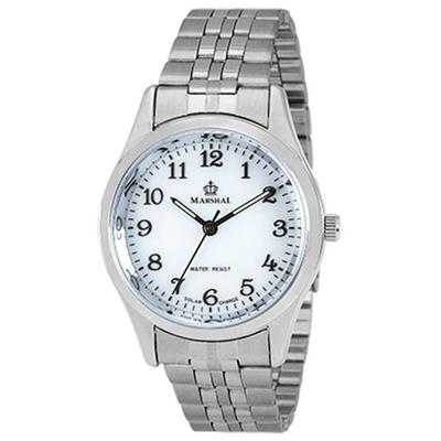 J-AXIS Unisex MRM101-SW (MARSHAL Solarbetriebene Uhr mit Metallband, Sonnenflamme) Sehen