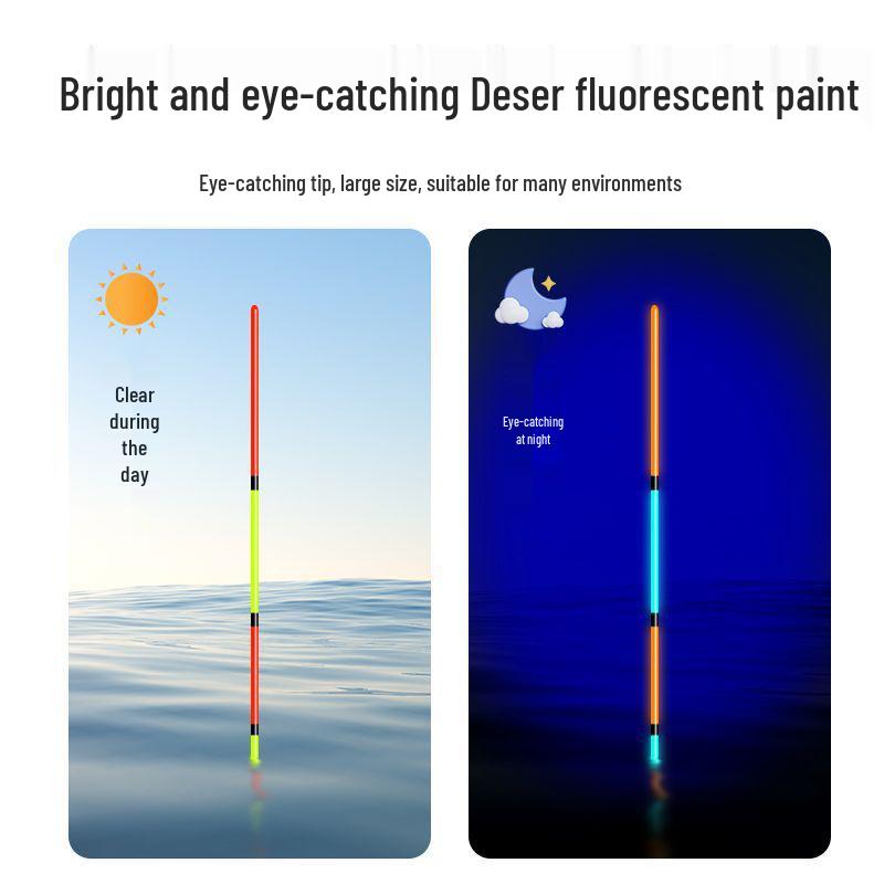 High Sensitivity Eye Black Fishing Float: Super Eye-Catching, Thickened Tail for Light Bite Crucian Carp Fishing