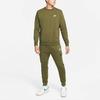 Nike Sweatshirts Men's Green Crew Neck Moderate Regular BV2667-326