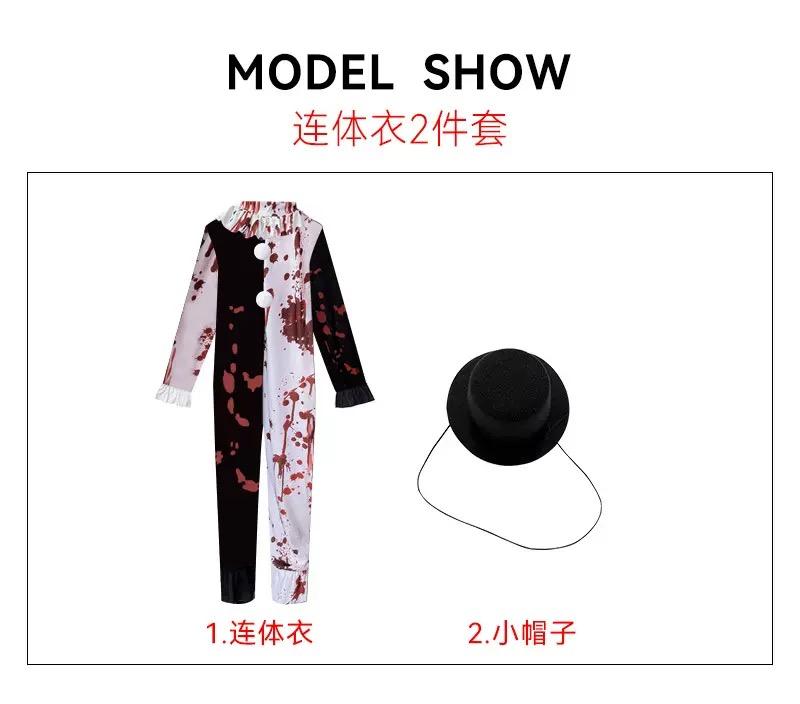Terrifier Art Clown Joker Cosplay Costume Men Jumpsuit Women Role Play Fancy Dress Up Horror Dress Suit Halloween Carnival Party