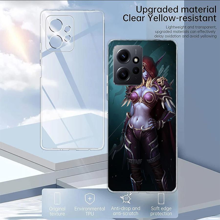 W-World Of W-Warcraft Elf Phone Case For Redmi Note 14 15 Pro 5G 13 12 Pro Plus 11 11T 11E 11S 10 Pro 10S 9 9S Cover Cell Clear