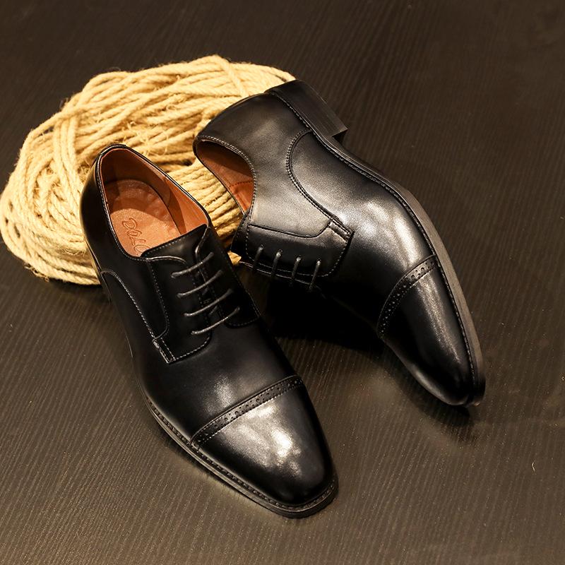 2024 Кожаные мужские туфли для торжественных случаев — фото 5