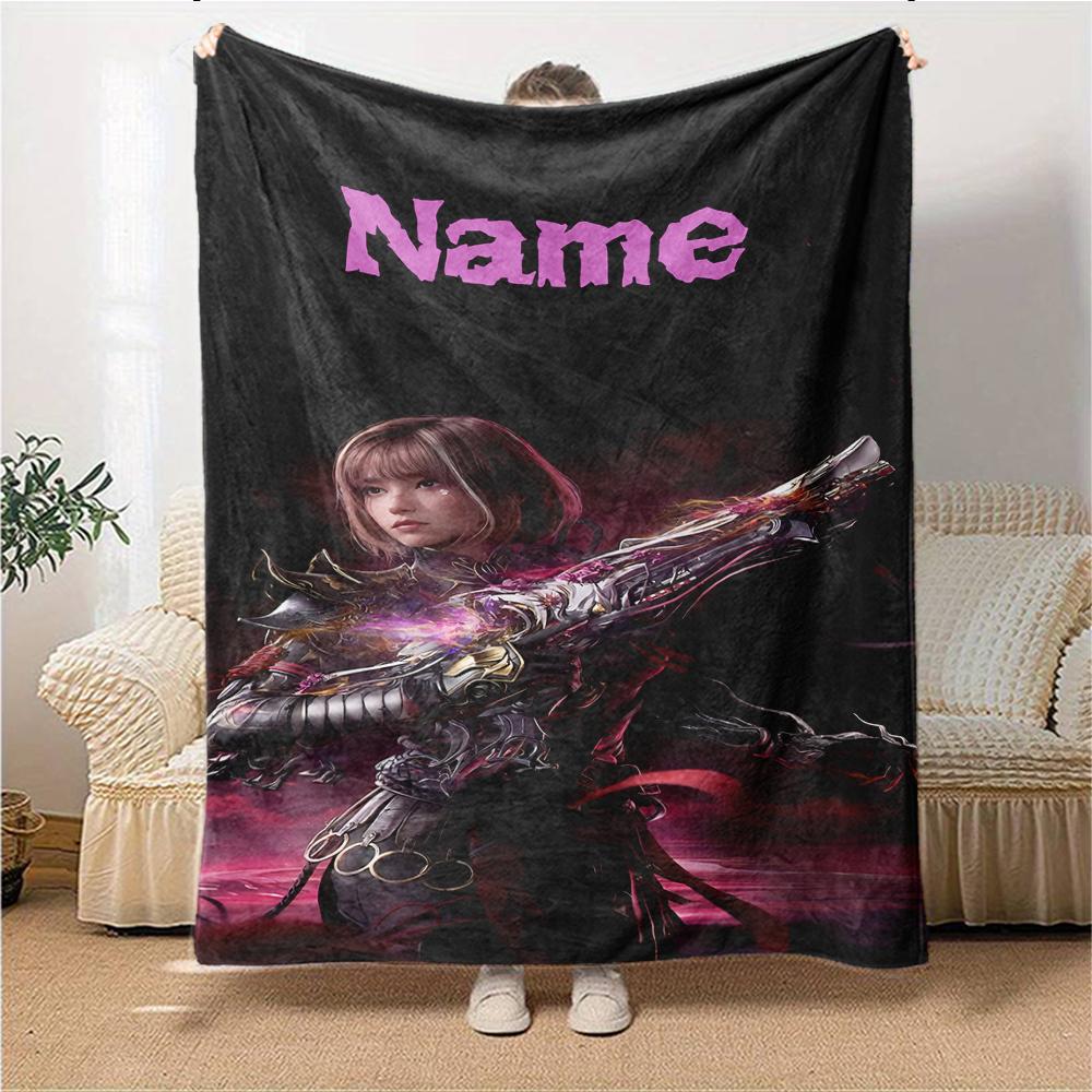 Custom Name "Last Chance Championship" Blanket for Couch & Bed, Plush Cozy Fuzzy Blanket Super Soft & Warm Blankets for Fall and Winter. 0908154