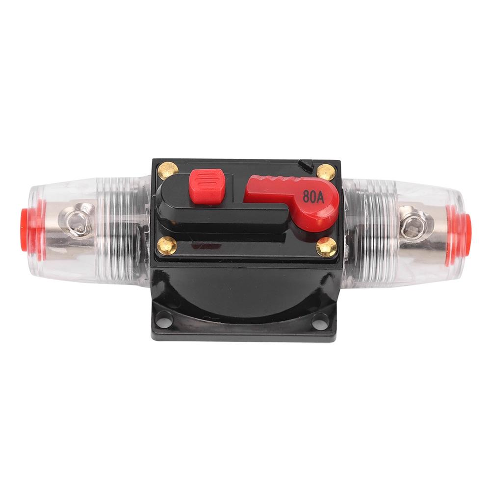 12 24V Car Audio Stereo Amplifier Reset Circuit Breaker Fuse Holder Car Accessories80A