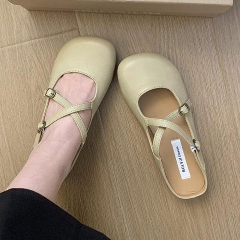 Fashion Flats Women Slippers Spring Fashion Casual Shoes Designer Cozy Slingback Woman Sandals 2025 Trend Brand Walking Ladies Zapatos