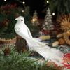 Artificial Simulated White Bird Pendant Colorful Christmas Tree Decoration  New Year Gifts