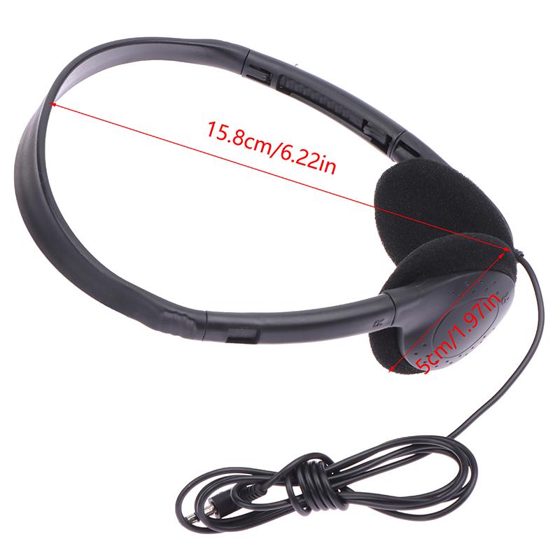 3.5mm Universal Wired Computer Headphone No Microphone Gaming Headset Noise Canceling Sports MP3 Earphone Wired Stereo Headset
