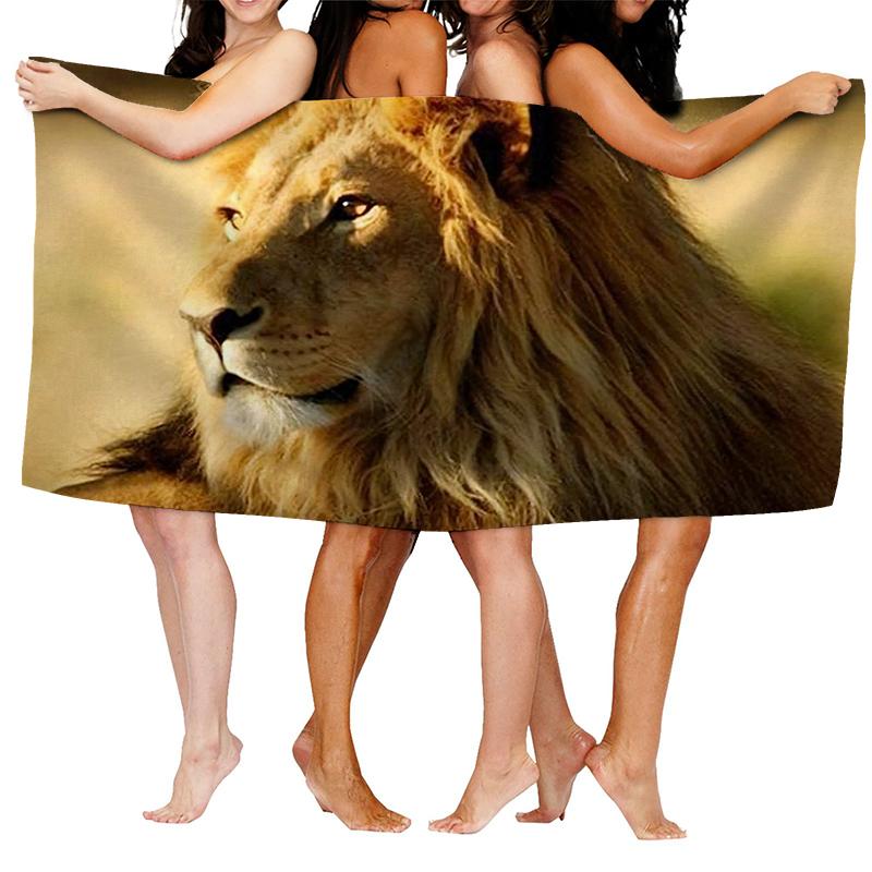 Home bath towels for the body towels bathroom quick drying microfiber beach towel Oil painting style man large sports towel