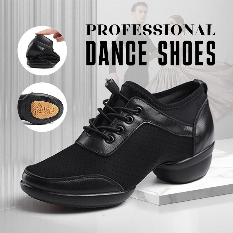 Skóra naturalna Siateczka Moda Buty do tańca Sportowe Damskie Buty jazzowe Miękka podeszwa Fitness Buty do biegania