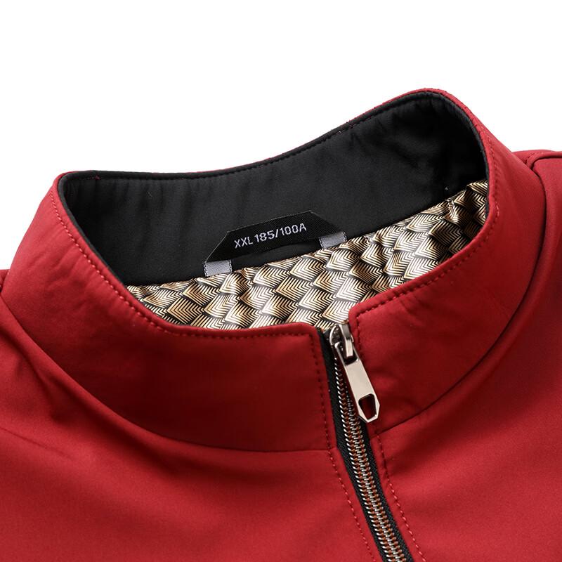Pierre Cardin Men's Business Casual Quilted Stand-Collar Jacket