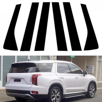 Pillar Posts Door Piano Black Trim Decal Cover Kit For Hyundai Palisade -25