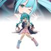 Adorable Hatsune Miku Pink Sitting Pose Pvc Figure For Collectors And Fans