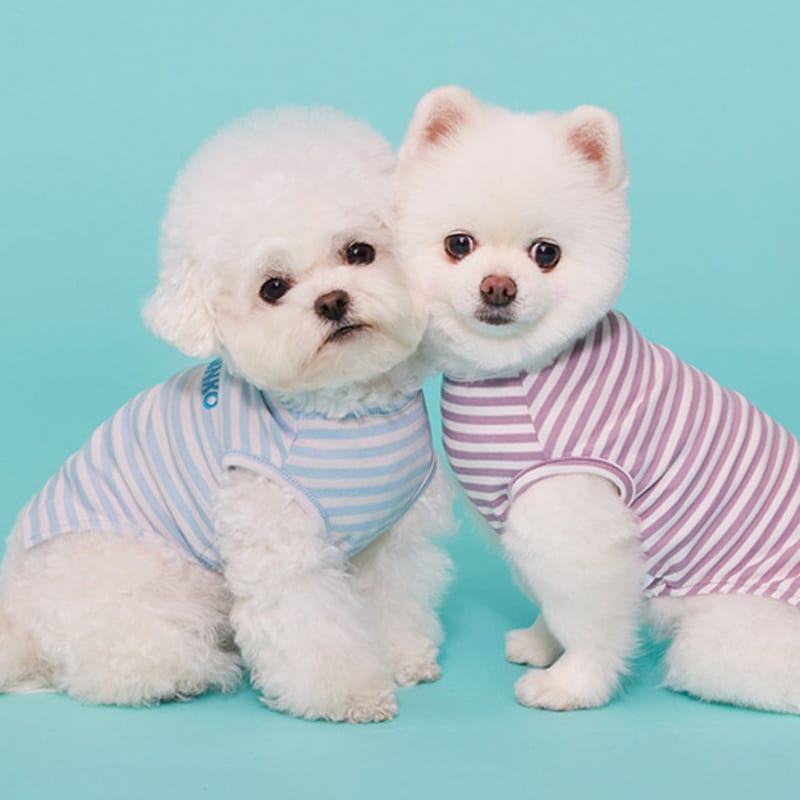 MIMINKO Striped Sleeveless T-Shirt [DW3MT1270]