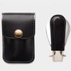 Leather Bag Elderly Person Folding Shoehorn PU Handle Portable Shoe Lifter Tool  Travel