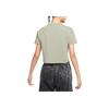 Nike Casual Solid Color Logo Short Sleeve Round Neck T-Shirt Women Tops Light-Army-Green DA0324-320