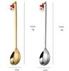 6Pcs Coffee Spoon Mixing Scoops Stirring Spoons Stainless Steel Spoon Christmas Gift Box Set  Party Table Ornaments Coffee Spoon