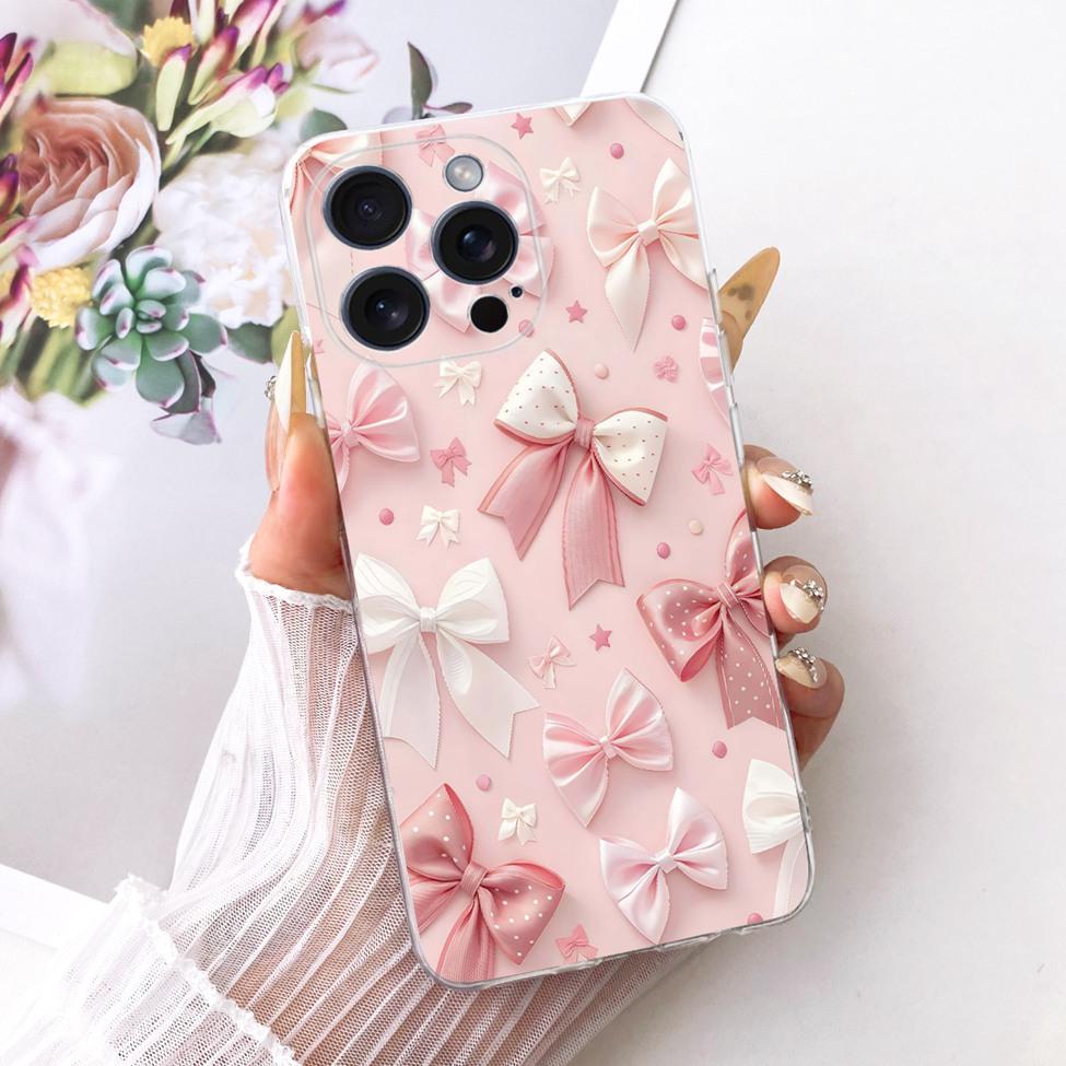 Casing For iPhone 15 Pro Max Cover Fashion Cartoon Cute Funny Painted Silicone Case A2849 A3105 A3106 A3108