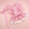 British Style Pet Flying Sleeves Skirt Sweet Puppy Fairy Skirt Pet Costume  Birthday Party
