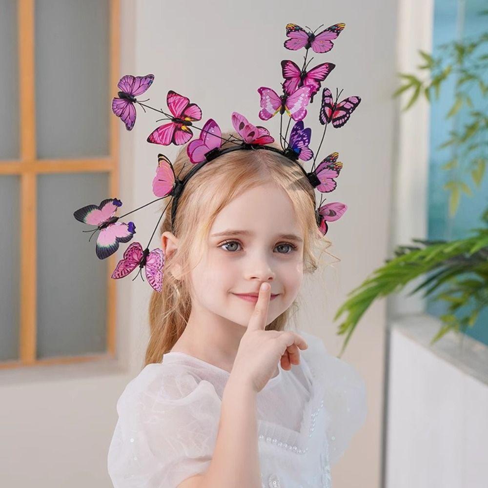 LED lumières LED lueur bandeau coloré clignotant bandeau lumineux papillon bandeau enfants cadeau