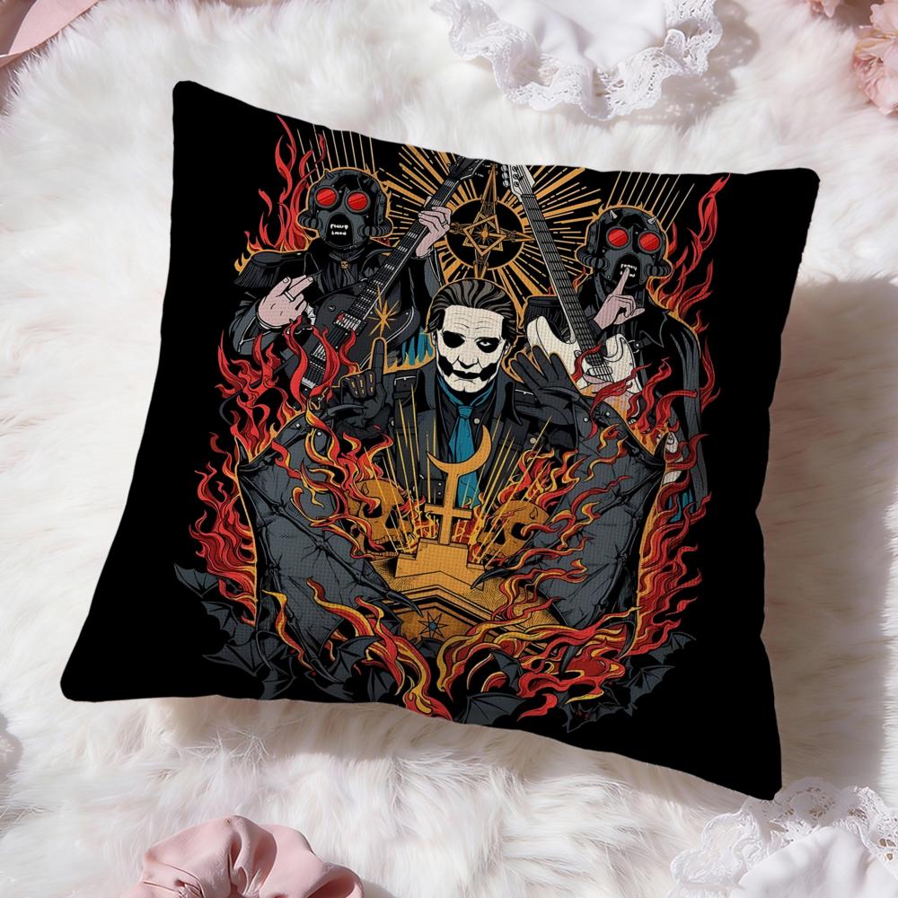 cool band Ghost Cushion Cover Premium Comfort Reversible Pillow Cove -Two in One Design for Any Room & Car Interior
