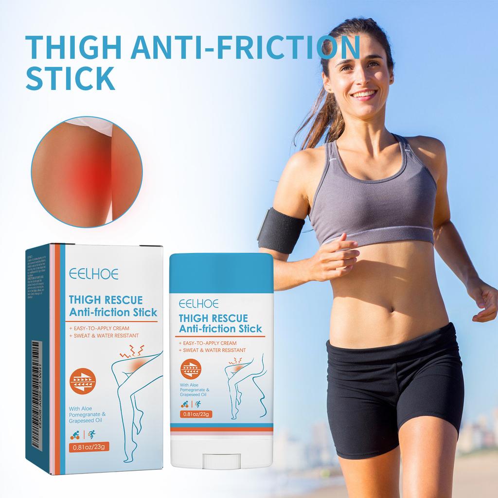 Eelhoe Thigh Rescue Anti-Friction Stick Waterproof Sweat Resistant Easy To Apply Cream Leg Heel Lower Arm Skin Protection Bar