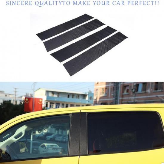 For Toyota Tundra 2007~2013 Carbon Fiber Sticker Window Center BC Pillar Cover