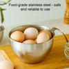 Stainless Steel Mixing Bowl with Strainer 2 In 1 Multifunctional Basin Strainer with Handle for Mixing Batter Egg Cream Washing