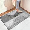 Šedá geometrická abstraktní houbová rohožka Protiskluzová latexová podložka Super absorpční pro vnitřní toaletu Koberček k posteli Podložka na podlahu