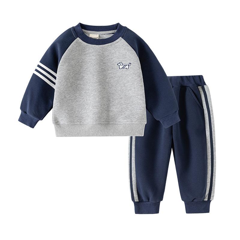 Boys Autumn Sweater Set 2025 New Spring and Autumn Children's Clothing Treasure Children's Medium and Older Children's Clothes Top Autumn Trend