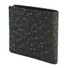 Inden Billfold No Coin Black with Black Dragonfly [Inden-ya] Bi-fold Wallet, F, Pocket, Deerskin, Lacquer, Pattern, 2009-01-008