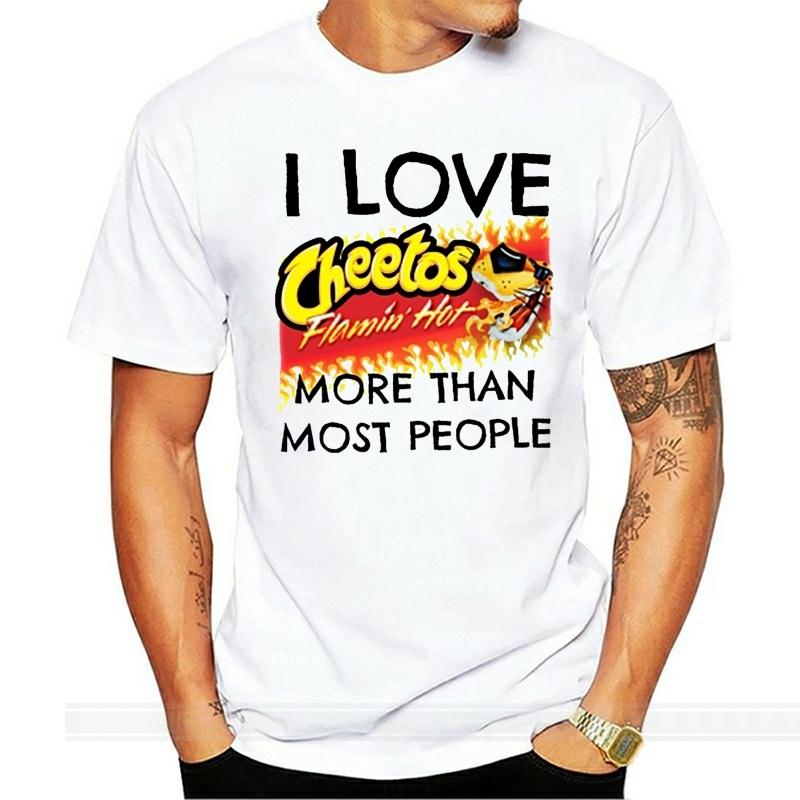 summer Refreshing Short Sleeve Cotton HOT CHEETOS letter Print men Tshirt Cool men Tee Shirts Tops ONeck Regular T Shirt