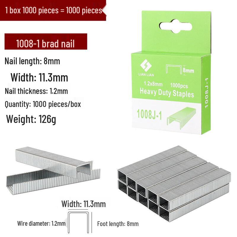 Alliance Heavy-Duty 8mm U-Type Staples